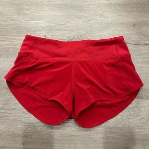 Lululemon Speed up Low Rise Lined Shorts 2.5 - Size 0